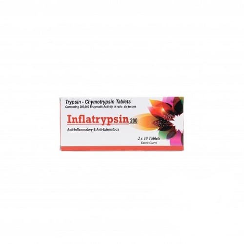 INFLATRYPSIN 200 20 Tablets
