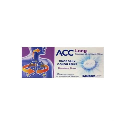 ACC Long Effervescent 600MG 10 Tablets