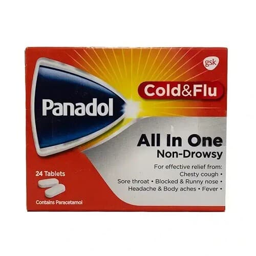 PANADOL COLD & FLU ALL IN ONE 24 TABLETS