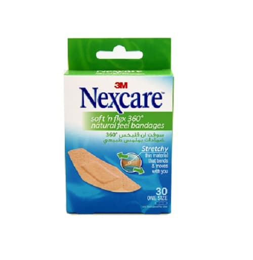 NEXCARE SOFT N FLEX COMFORT BANDAGE 30'S (SF-30D)