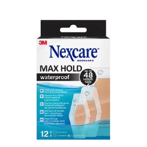 NEXCARE MAX HOLD WATERPROOF 12 PCS